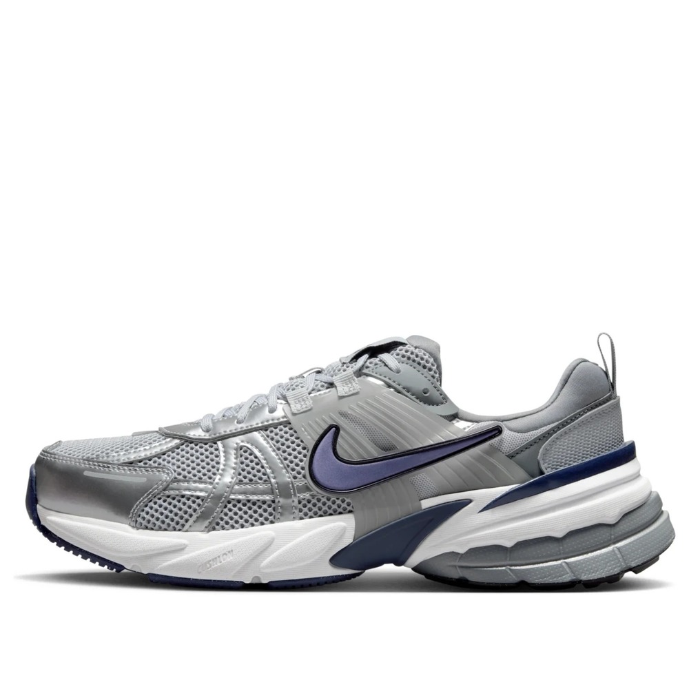 Nike V2K Run Mens Size 13 Wolf Grey Midnight Navy Running Shoes HJ4497-002 NEW